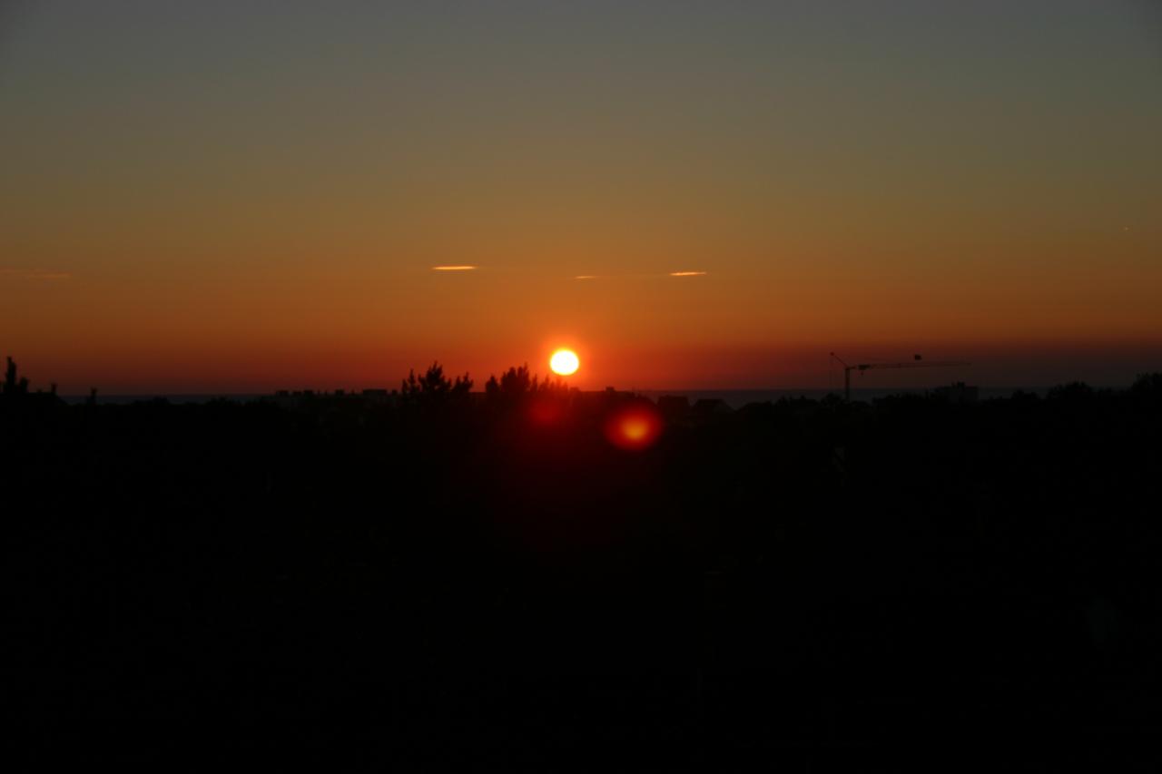 Couché de soleil à Hardelot (depuis la villa Les Agapanthes)